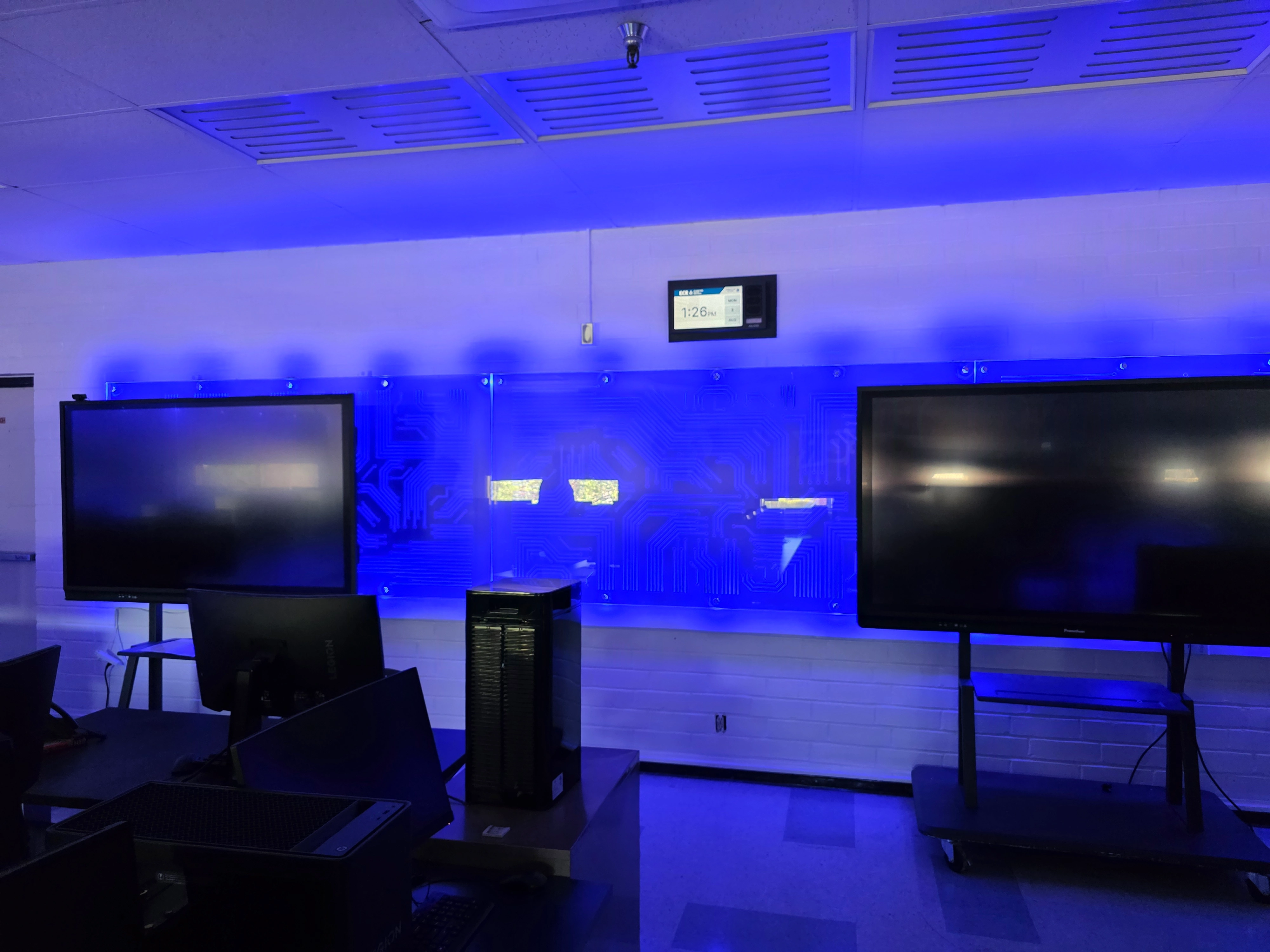 Front view of the ECR Esports club room
